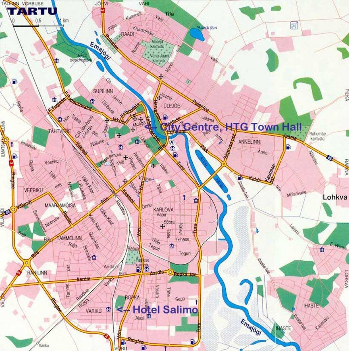 地図のタルトゥエストニア