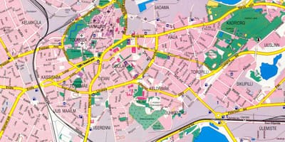 地図のタリンエストニア 