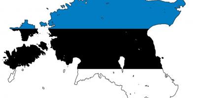 地図のエストニアのフラグ