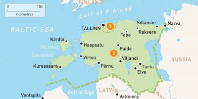 地図のエストニア